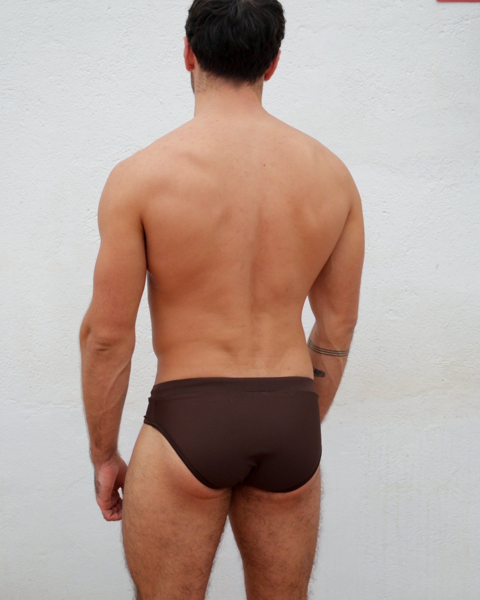 SWIM BRIEFS BROWN