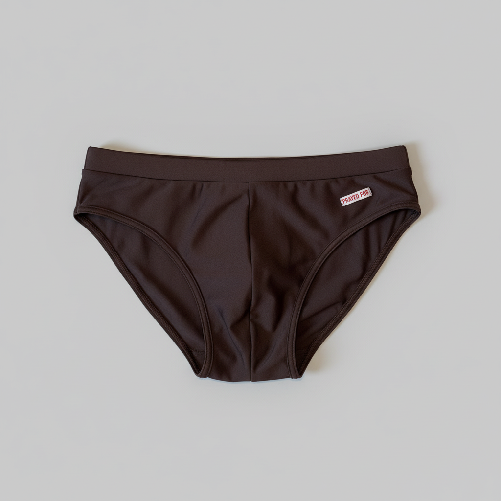 SWIM BRIEFS BROWN